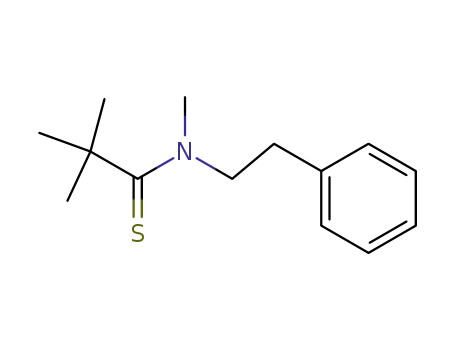 Molecular Structure of 58832-26-1 (Propanethioamide,  N,2,2-trimethyl-N-(2-phenylethyl)-)