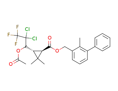 (2-methyl-3-phenylphenyl)methyl (1RS,3SR)-3-(1-acetoxy-2,2-dichloro-3,3,3-trifluoropropyl)-2,2-dimethylcyclopropanecarboxylate