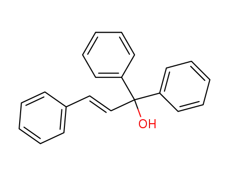 Molecular Structure of 71832-02-5 (Benzenemethanol, a-phenyl-a-(2-phenylethenyl)-, (E)-)