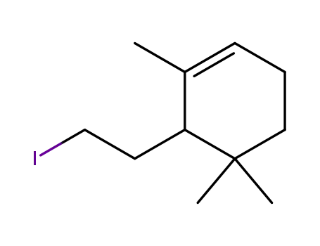 (+/-)-3-(2-Iodoethyl)-2,4,4-trimethyl-1-cyclohexene