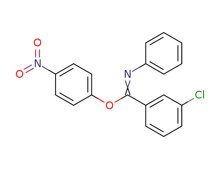 Molecular Structure of 105673-75-4 (4-nitrophenyl 3-chloro-N-phenylbenzenecarboximidoate)