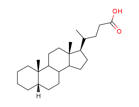 Cholan-24-oic acid, (5b)- cas  546-18-9