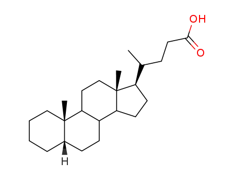 Molecular Structure of 546-18-9 (5BETA-CHOLANIC ACID)