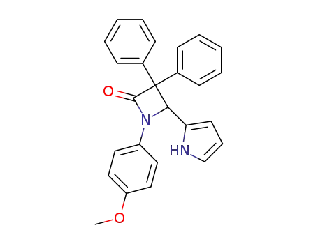 1-p-methoxyphenyl-3,3-diphenyl-4-(pyrrol-2-yl)azetidin-2-one