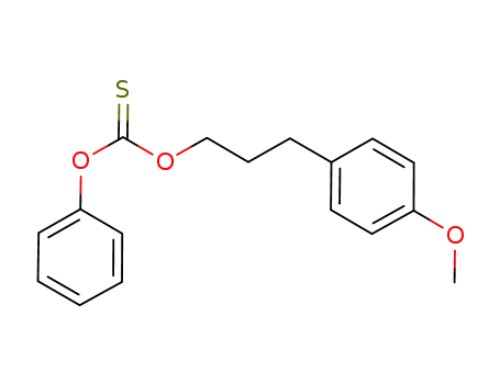 Molecular Structure of 1242438-12-5 (O-[3-(4-meethoxyphenyl)propyl] O-phenyl thiocarbonate)