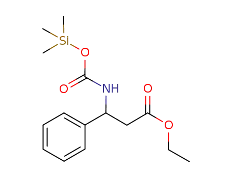ethyl 3-phenyl-3-(trimethylsiloxycarbonylamino)propanoate