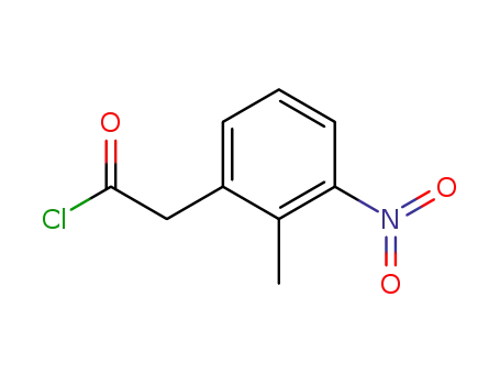 Molecular Structure of 101566-00-1 ((2-METHYL-3-NITRO-PHENYL)-ACETYL CHLORIDE)