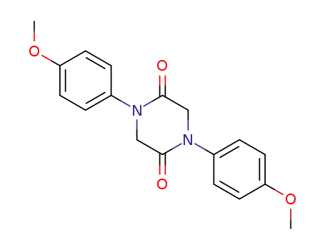 Molecular Structure of 21535-05-7 (2,5-Piperazinedione, 1,4-bis(4-methoxyphenyl)-)