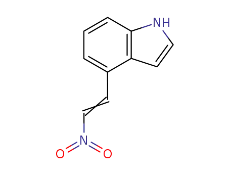 Molecular Structure of 49839-99-8 (4-(2-Nitrovinyl)indole)