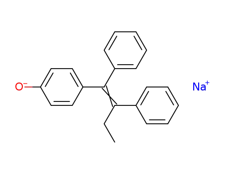 Molecular Structure of 105273-38-9 (Sodium; 4-((Z)-1,2-diphenyl-but-1-enyl)-phenolate)