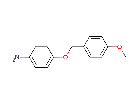 Molecular Structure of 53234-92-7 (Benzenamine, 4-[(4-methoxyphenyl)methoxy]-)