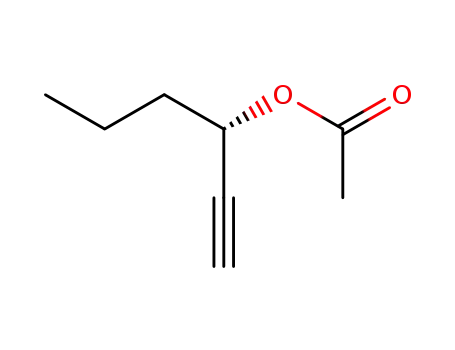 Molecular Structure of 1000786-12-8 ((S)-(-)-3-acetoxy-1-hexyne)