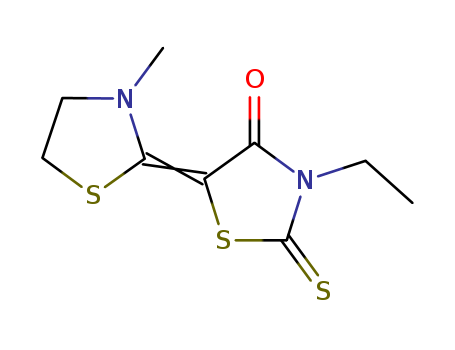 3-ethyl-5-(3-methylthiazolidin-2-ylidene)rhodanine