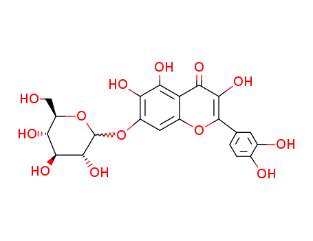 Quercetagetin-7-O-glucoside CAS No:548-75-4