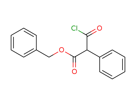 Molecular Structure of 35353-13-0 (benzyl (chlorocarbonyl)phenylacetate)