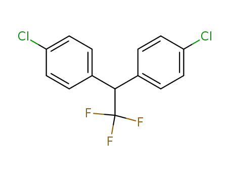Molecular Structure of 361-07-9 (1,1-Bis(p-chlorophenyl)-2,2,2-trifluoroethane)