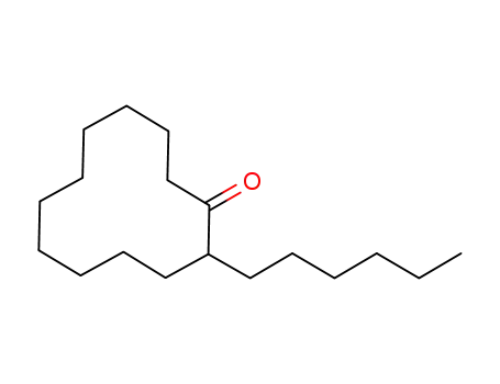 Molecular Structure of 123117-34-0 (2-hexylcyclododecanone)