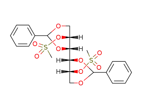 Molecular Structure of 28224-74-0 (D-Mannitol,1,3:4,6-bis-O-(phenylmethylene)-, 2,5-dimethanesulfonate)
