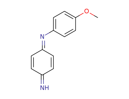 Molecular Structure of 33840-14-1 (Benzenamine, N-(4-imino-2,5-cyclohexadien-1-ylidene)-4-methoxy-)