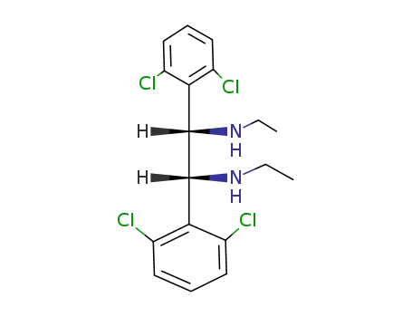 Molecular Structure of 74105-85-4 (d,l-1,2-Bis(2,6-dichlorphenyl)-N,N'-diethylethylendiamin)
