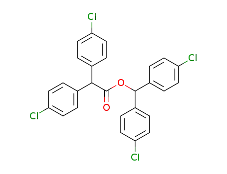 Molecular Structure of 13144-34-8 (bis(4-chlorophenyl)methyl bis(4-chlorophenyl)acetate)