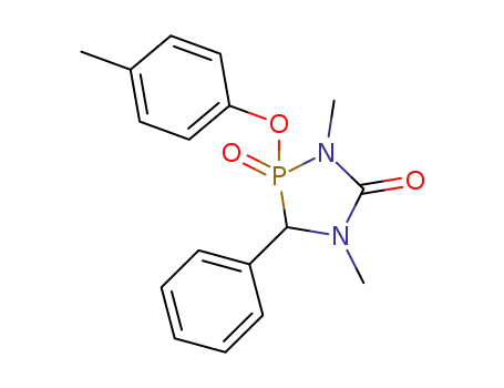Molecular Structure of 57848-23-4 (1,4,2-Diazaphospholidin-5-one,
1,4-dimethyl-2-(4-methylphenoxy)-3-phenyl-, 2-oxide)