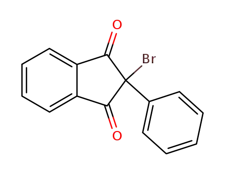 Molecular Structure of 1801-20-3 (2-BROMO-2-PHENYLINDANE-1,3-DIONE)