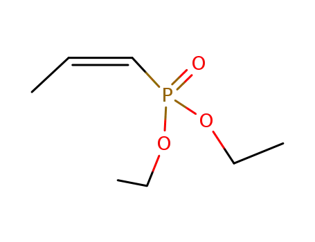 Molecular Structure of 18689-36-6 (Phosphonic acid, 1-propenyl-, diethyl ester, (Z)-)