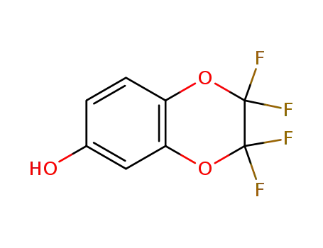 Molecular Structure of 103467-50-1 (2,2,3,3-TETRAFLUORO-6-HYDROXYBENZODIOXENE)