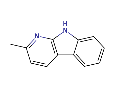Molecular Structure of 17276-85-6 (1H-Pyrido[2,3-b]indole, 2-methyl-)