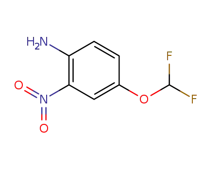 Molecular Structure of 97963-76-3 (4-Difluoromethoxy-2-nitro-aniline)