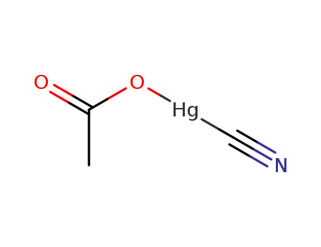 Molecular Structure of 37082-85-2 (cyano(acetato)mercury(II))