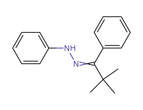 Molecular Structure of 68003-88-3 (1-Propanone, 2,2-dimethyl-1-phenyl-, phenylhydrazone)