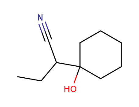 Molecular Structure of 7178-93-0 (2-(1-hydroxycyclohexyl)butanenitrile)