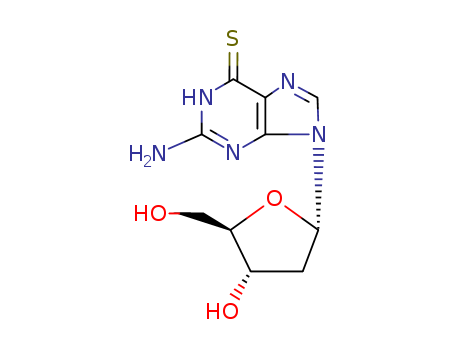 6H-Purine-6-thione,2-amino-9-(2-deoxy-a-D-erythro-pentofuranosyl)-1,9-dihydro- cas  2133-81-5