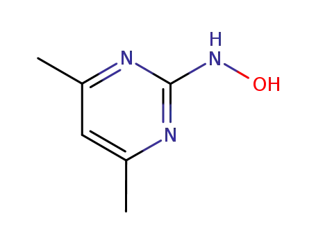 Molecular Structure of 89808-15-1 (2(1H)-Pyrimidinone, 4,6-dimethyl-, oxime (9CI))