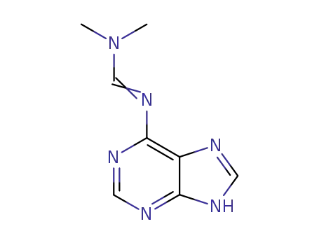 Molecular Structure of 28856-55-5 (Methanimidamide,N,N-dimethyl-N'-9H-purin-6-yl-)