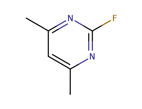 Molecular Structure of 38953-33-2 (Pyrimidine, 2-fluoro-4,6-dimethyl- (9CI))