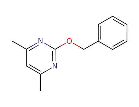 Molecular Structure of 105974-08-1 (2-benzyloxy-4,6-dimethyl-pyrimidine)