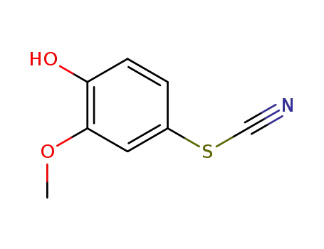 Molecular Structure of 6096-21-5 (2-methoxy-4-thiocyanatophenol)