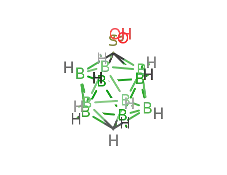 Molecular Structure of 27120-66-7 (closo-1-sulfinic acid-1,12-dicarbadodecaborane<sup>(12)</sup>)