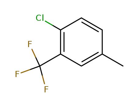 Molecular Structure of 80245-27-8 (2-CHLORO-5-METHYLBENZOTRIFLUORIDE)