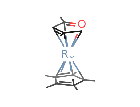 Molecular Structure of 139375-92-1 ((η<sup>5</sup>-2,4-dimethyl-1-oxa-2,4-pentadienyl)(η<sup>5</sup>-1,2,3,4,5-pentamethylcyclopentadienyl)ruthenium)