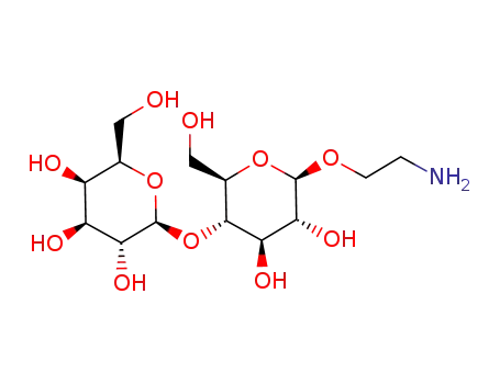 Molecular Structure of 443770-01-2 (2-aminoethyl β-D-galactopyranosyl-(1->4)-O-β-D-glucopyranoside)