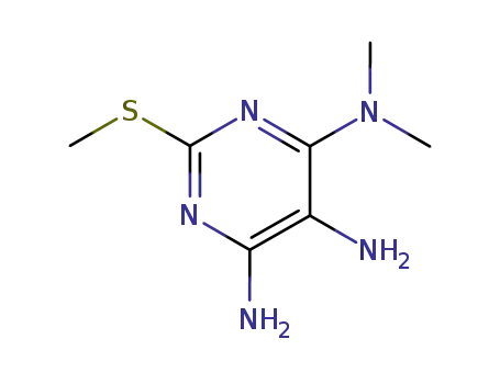 <i>N</i><sup>4</sup>,<i>N</i><sup>4</sup>-dimethyl-2-methylsulfanyl-pyrimidine-4,5,6-triyltriamine