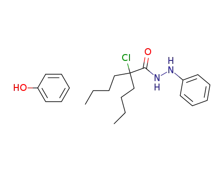 2-Butyl-2-chloro-hexanoic acid N'-phenyl-hydrazide; compound with phenol