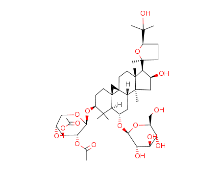 â-D-Glucopyranoside,(3â,6R,16â,24R)-3-[(2,3- di-O-acetyl-â-D-xylopyranosyl)oxy]-20,24- epoxy-16,25-dihydroxy-9,19-cyclolanostan-6- yl 