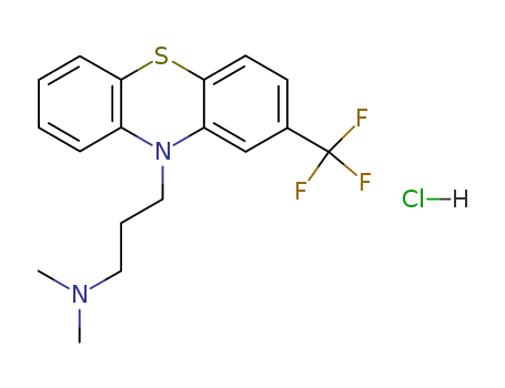 10H-Phenothiazine-10-propanamine,N,N-dimethyl-2-(trifluoromethyl)-, hydrochloride (1:1) cas  1098-60-8