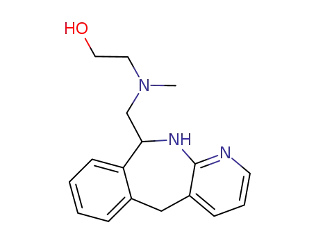 Molecular Structure of 1071504-84-1 ((10,11-dihydro-5H-benzo[e]pyrido[2,3-b]azepin-10-ylmethyl)(2-hydroxyethyl)-methylamine)