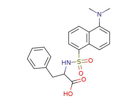 Molecular Structure of 42808-06-0 (DANSYL-DL-PHENYLALANINE CYCLOHEXYLAMMONIUM SALT)